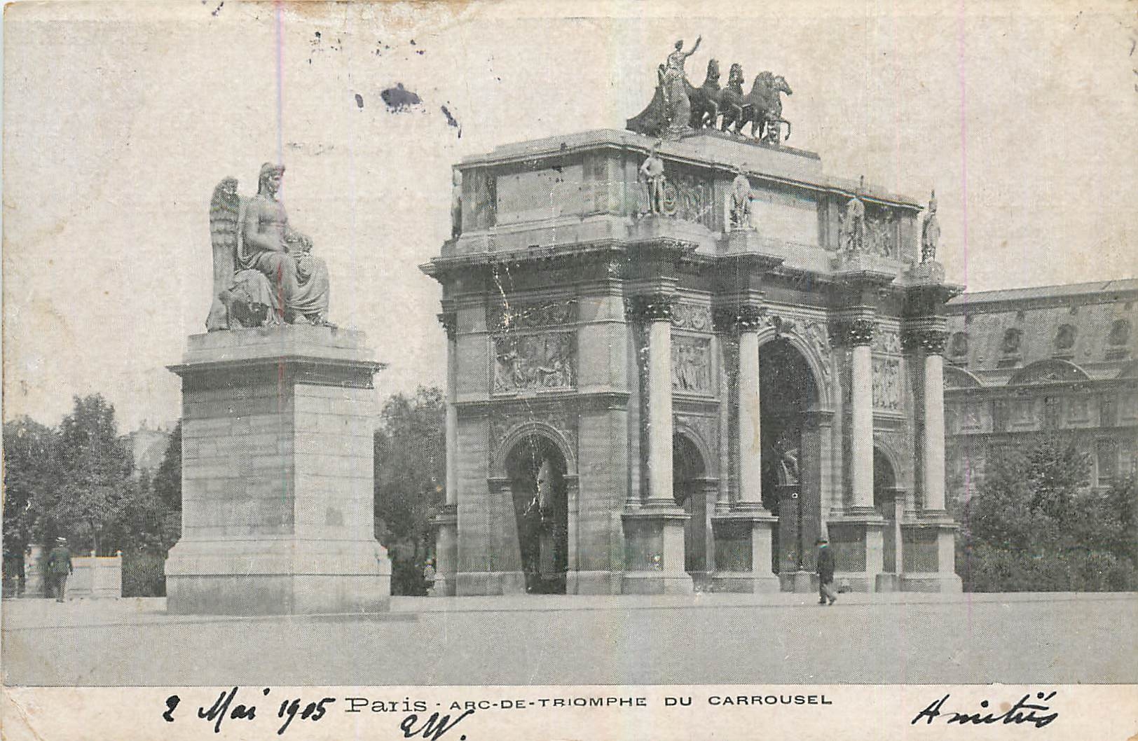 CPA Paris Arc de Triomphe du Carrousel 