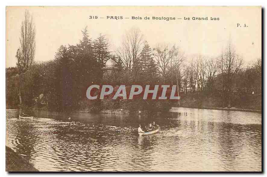 CPA Paris Bois de Boulogne Le Grand Lac 