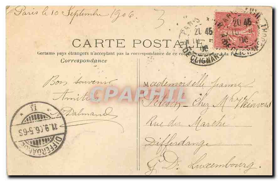 CPA Paris Buttes Chaumont Les Bords du Lac  — Verso