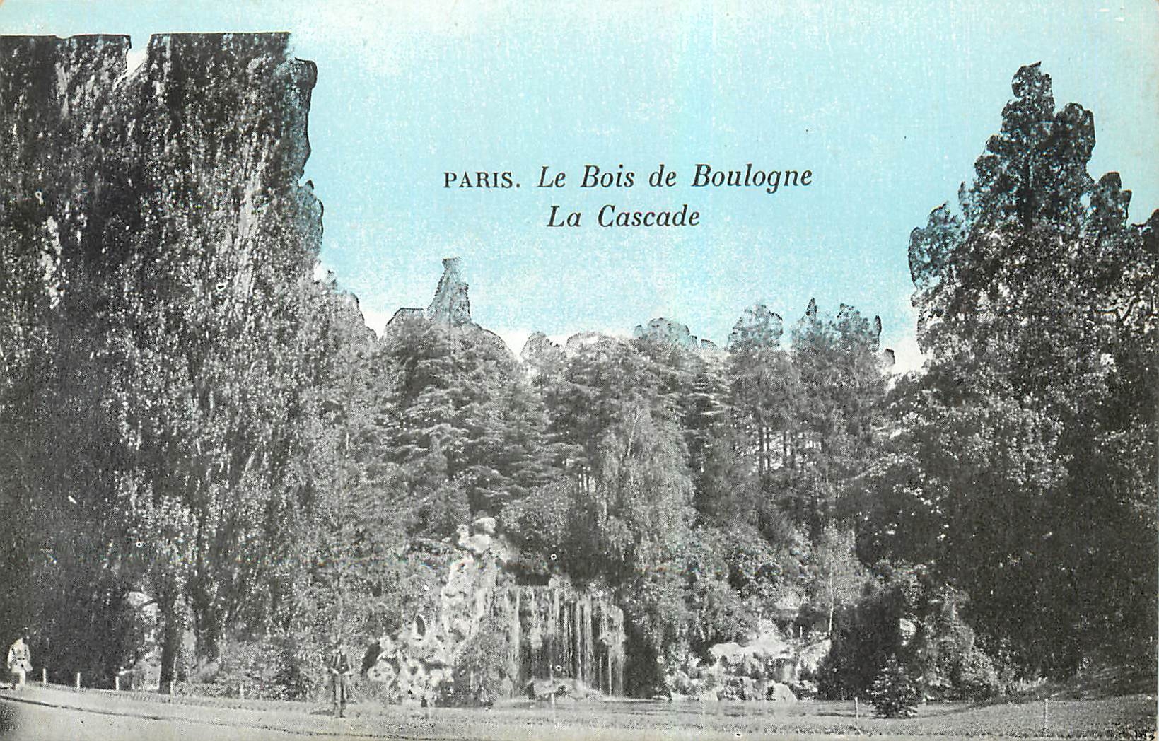 CPA Paris Le Bois de Boulogne La Cascade 