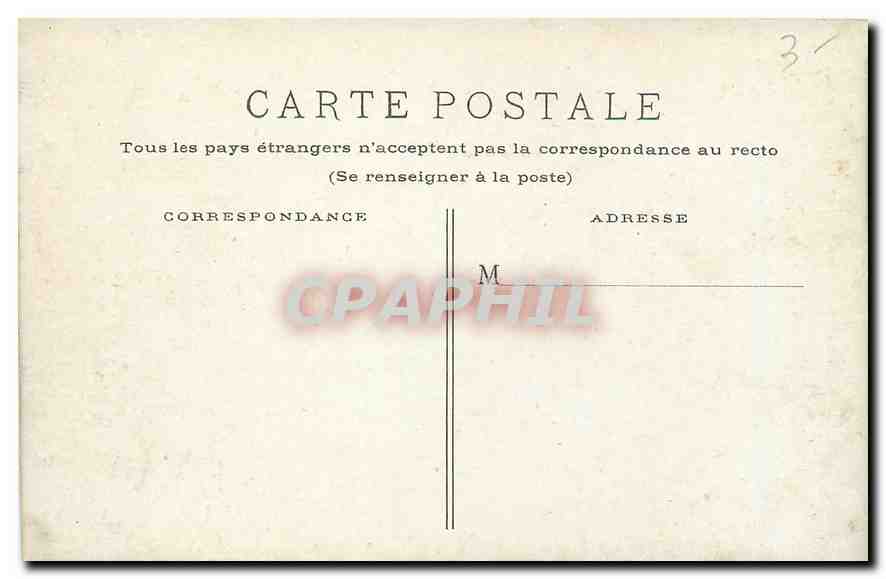 CPA Paris Le Bois de Boulogne La Cascade  — Rückseite