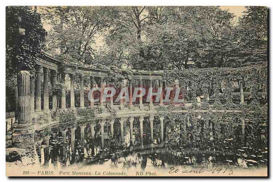 CPA Paris Parc Monceau La Colonnade 
