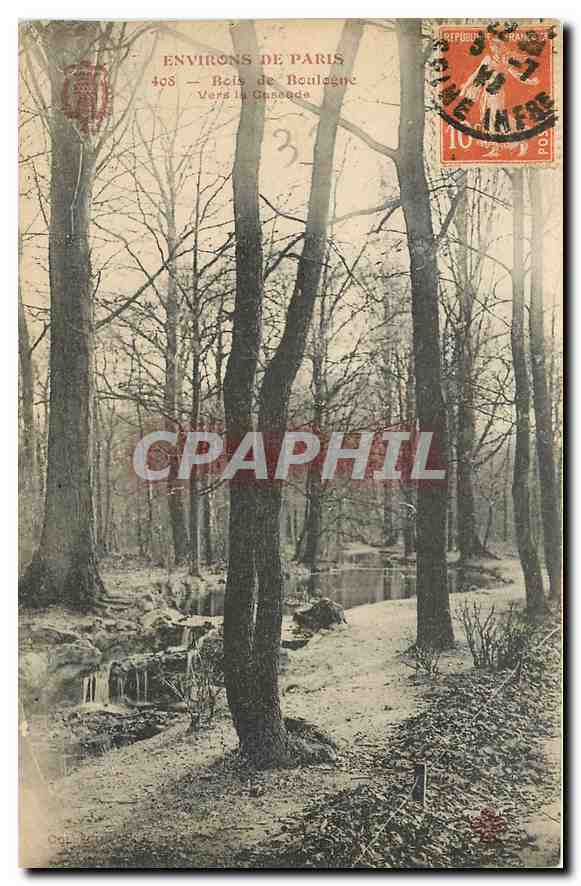 CPA Environs de Paris Bois de Boulogne Vers la Cascade 