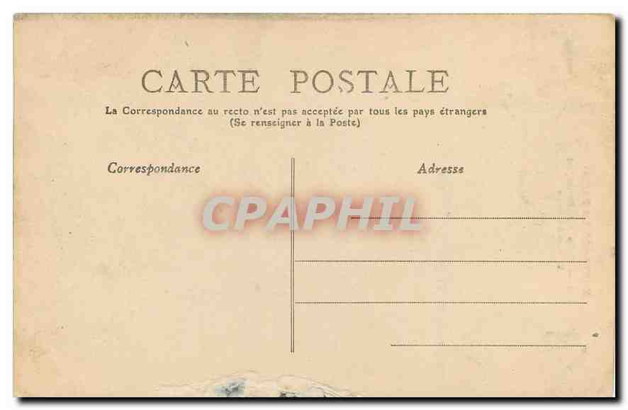 CPA Environs de Paris Bois de Boulogne Vers la Cascade  — Verso