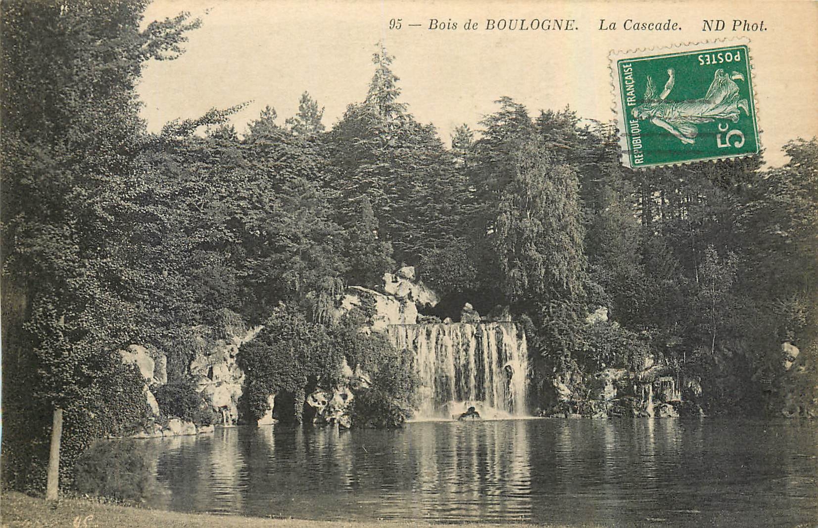CPA Bois de Boulogne La Cascade 
