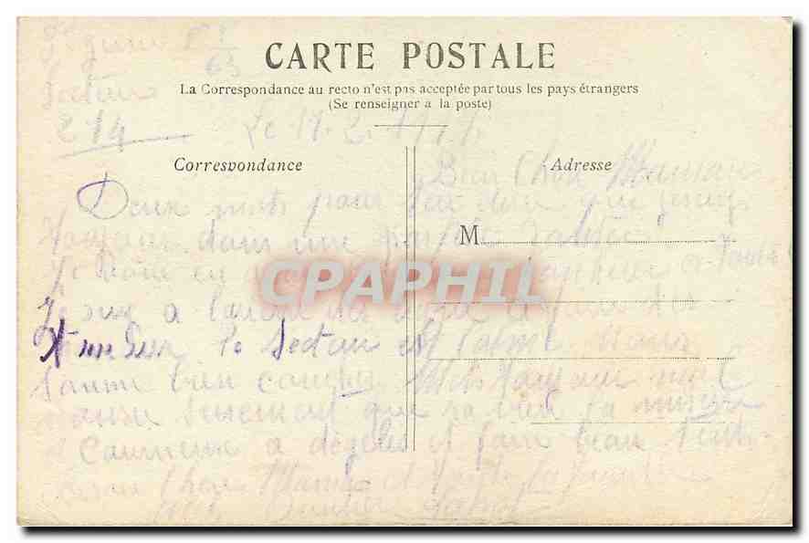 CPA Paris Notre Dame  — Rückseite