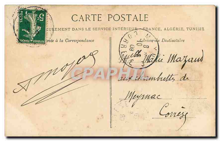 CPA Bois de Boulogne Crix Catelan Chalet de la Croix Catelan  — Rückseite