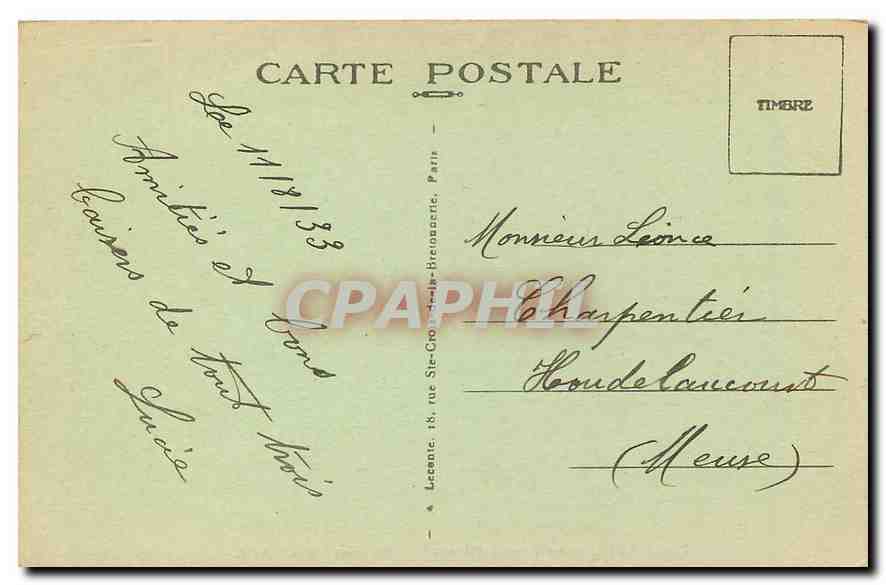 CPA Paris Le Grand Palais  — Rückseite