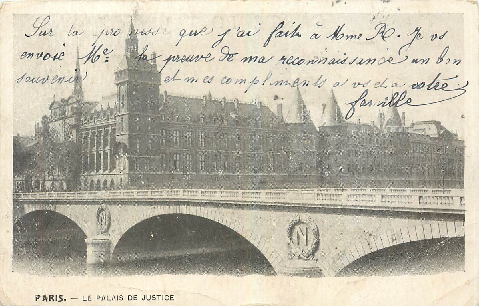 CPA Paris Le Palais de Justice 