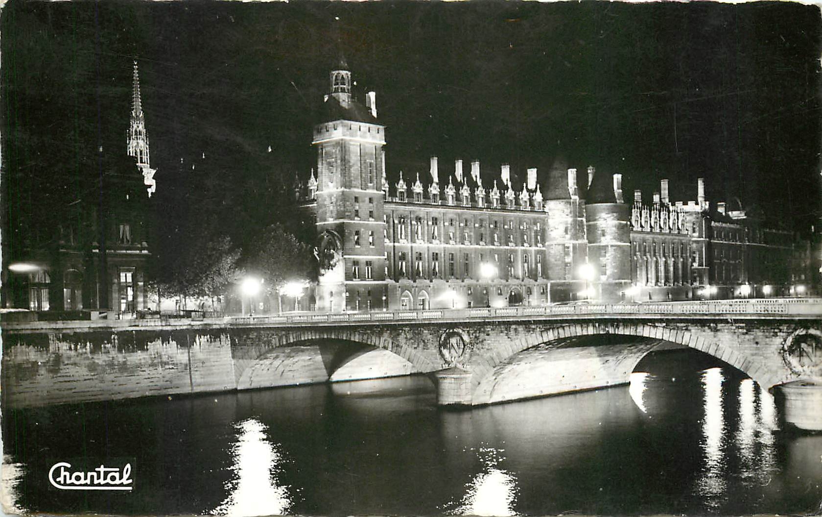 CPA Paris La Conciergerie Illuminee 