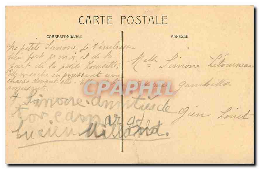 CPA Notre Dame Paris — Rückseite