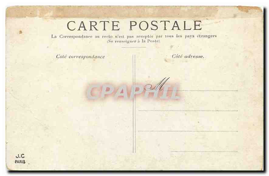 CPA Paris Le Grand Palais Champs Elysees  — Rückseite