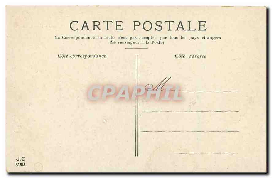 CPA Paris La Madeleine  — Verso
