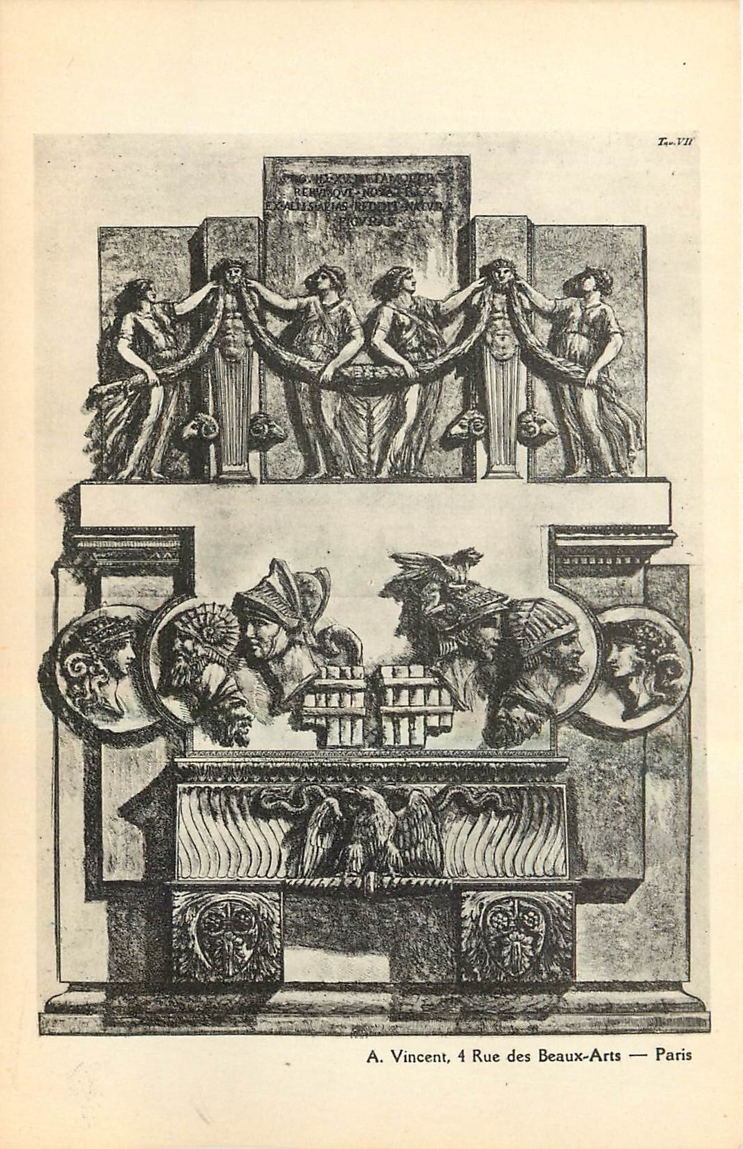 CPA A Vincent 4 Rue des Beaux Arts Paris 