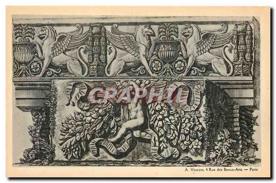 CPA A Vincent 4 Rue des Beaux Arts Paris 