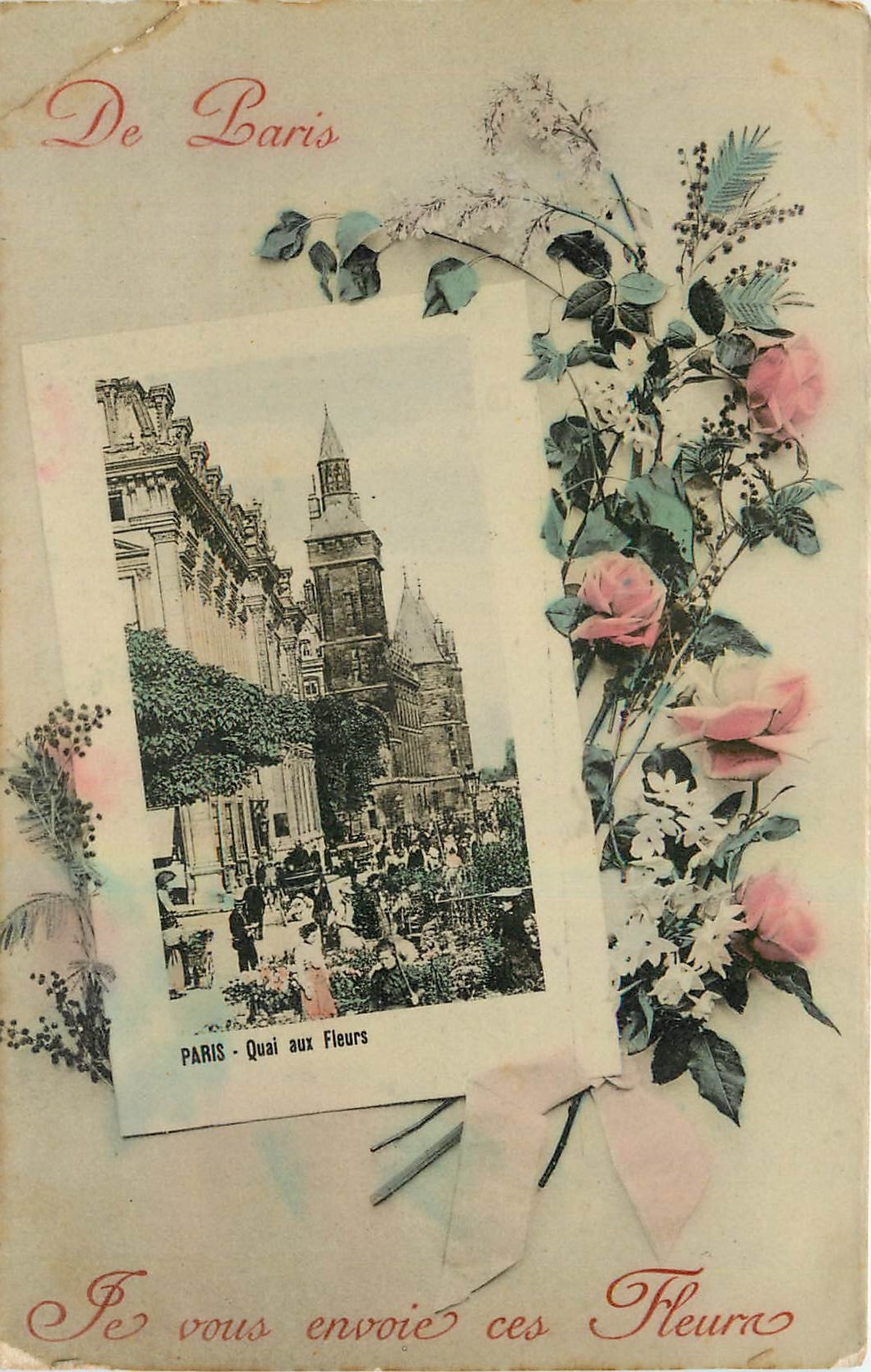 CPA De Paris Je vous envoie ces Fleurs 