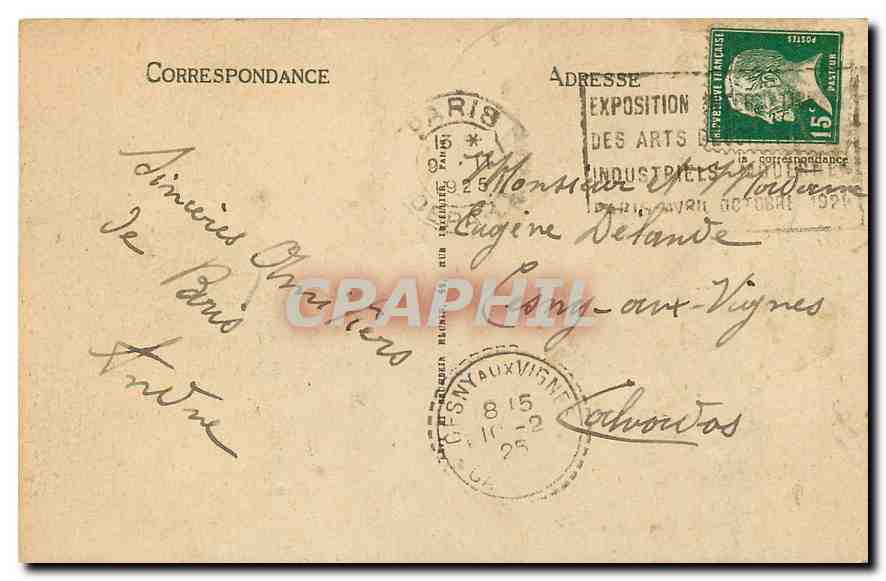 CPA Paris La Bourse  — Verso