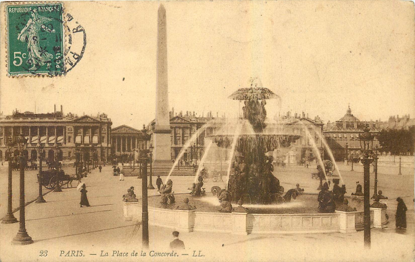 CPA Paris La Place de la Concorde 