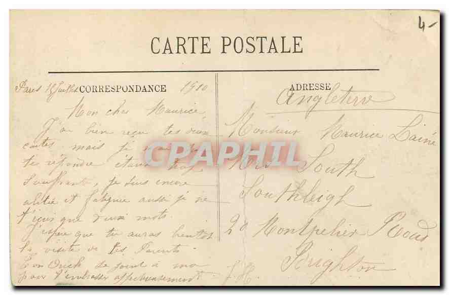CPA Paris La Place de la Concorde et la Seine  — Verso