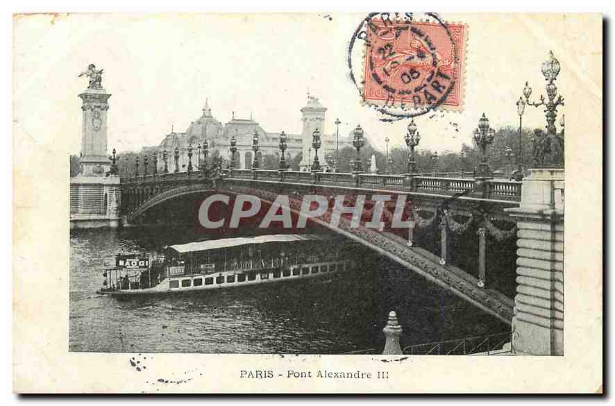 CPA Paris Pont Alexandre III 