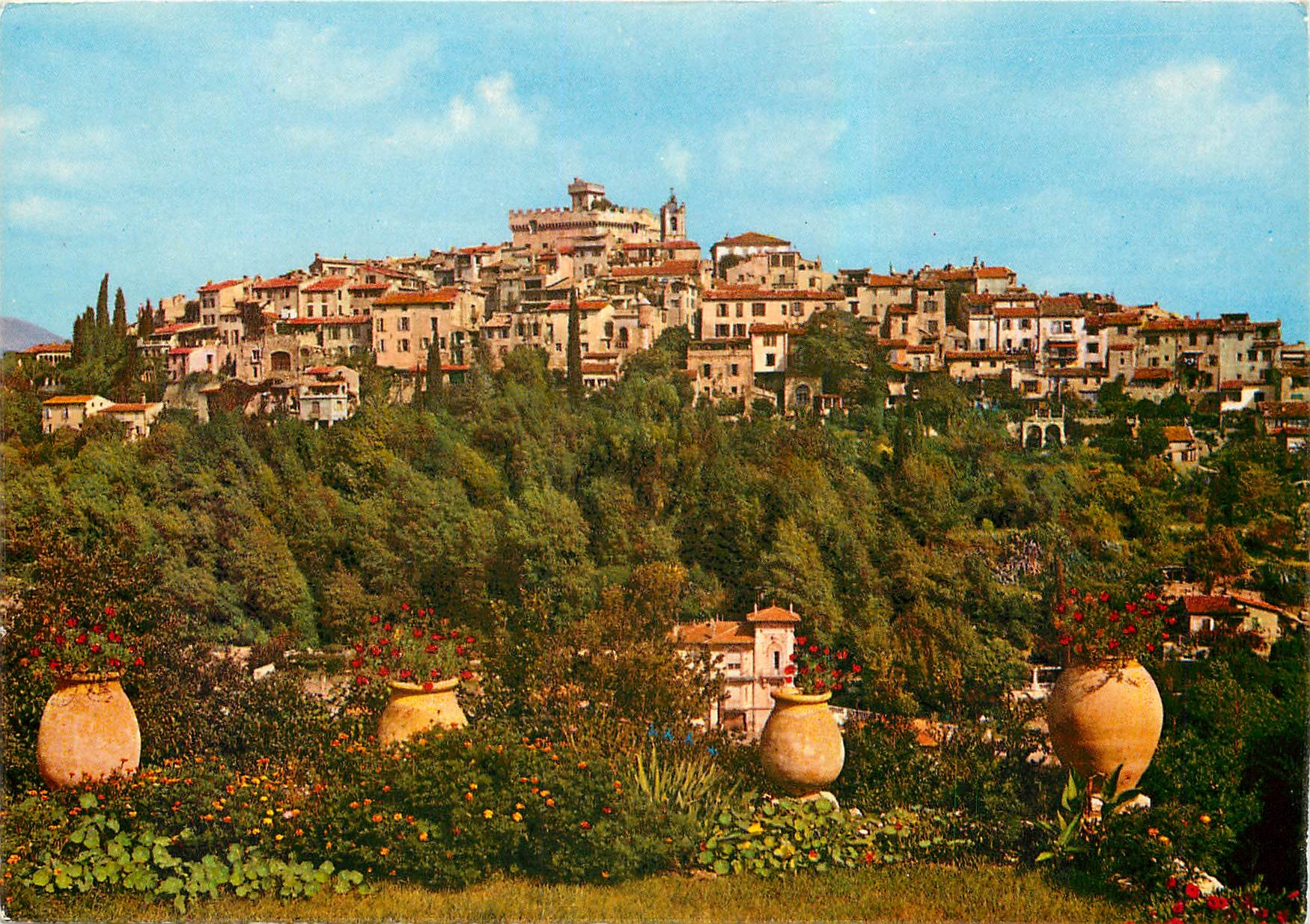 CPM La Cote D'Azur Cagnes sur Mer La Vieille Ville vue de l'Hubac 