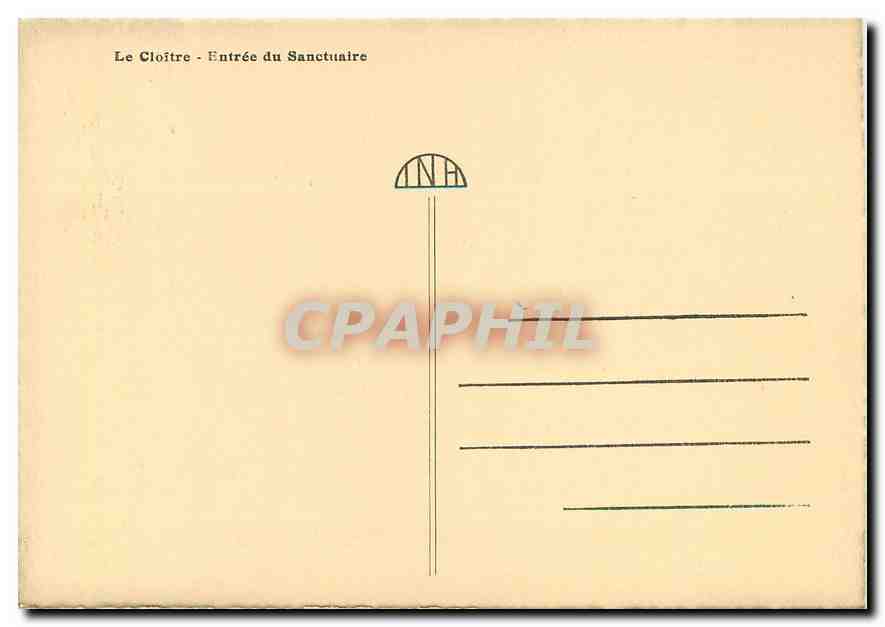 CPM Le Cloitre Entree du Sanctuaire Notre Dame de Laghet — Rückseite