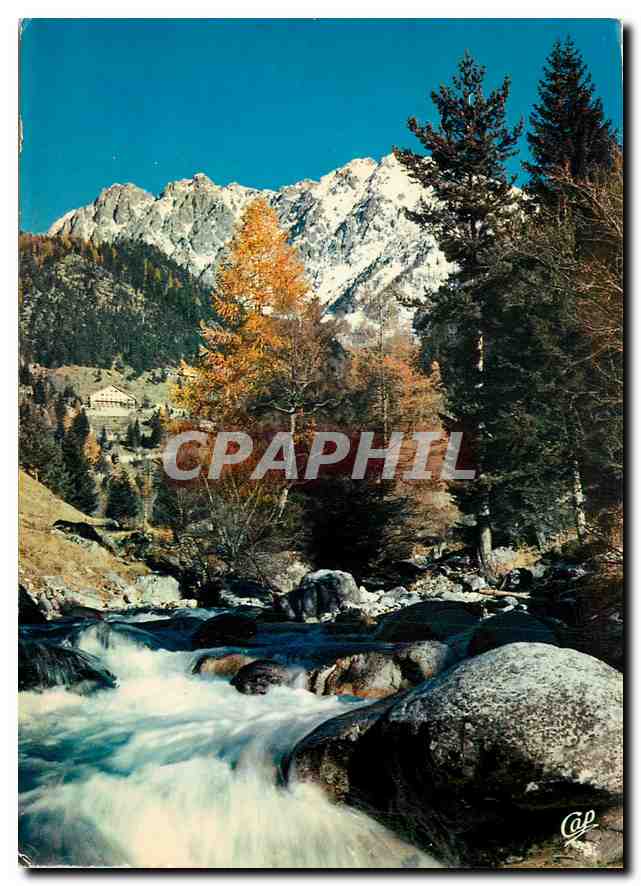 CPM La Suisse Nicoise Le Boreon aux environs se St Martin Vesubie et le Massif du Pecalo enneige 