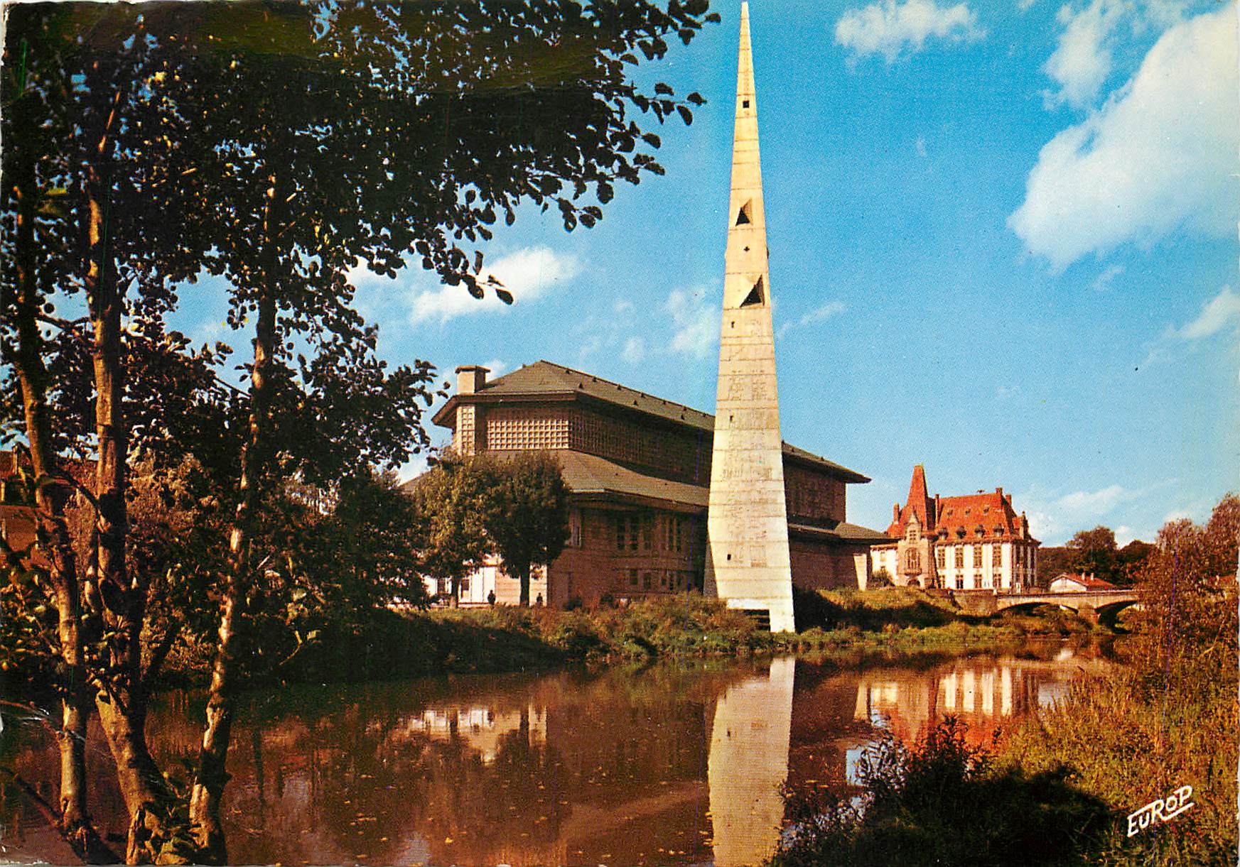Église Saint-Rémy et la Mairie à Baccarat — Édition de l'Europe, n° 7245