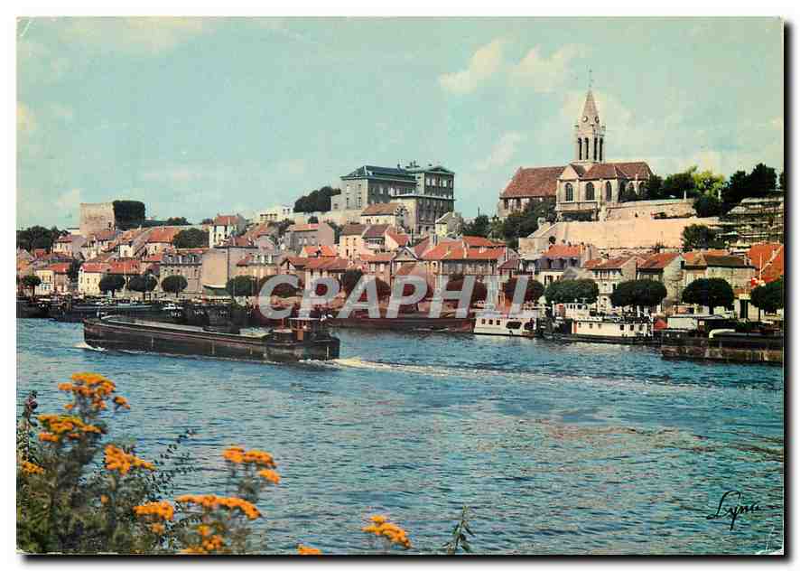 CPM Conflans Ste Honorine Yvelines Vue generale 