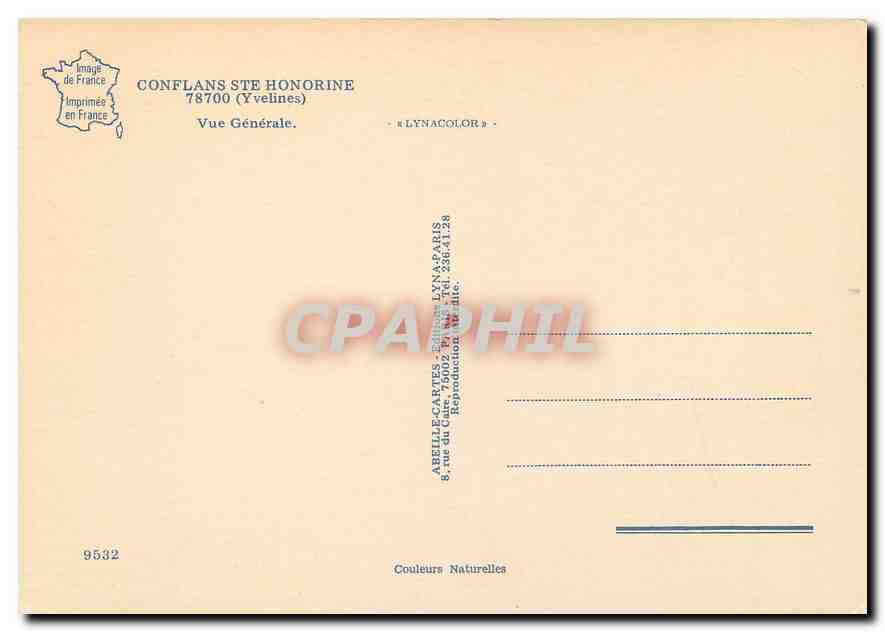 CPM Conflans Ste Honorine Yvelines Vue generale  — Back