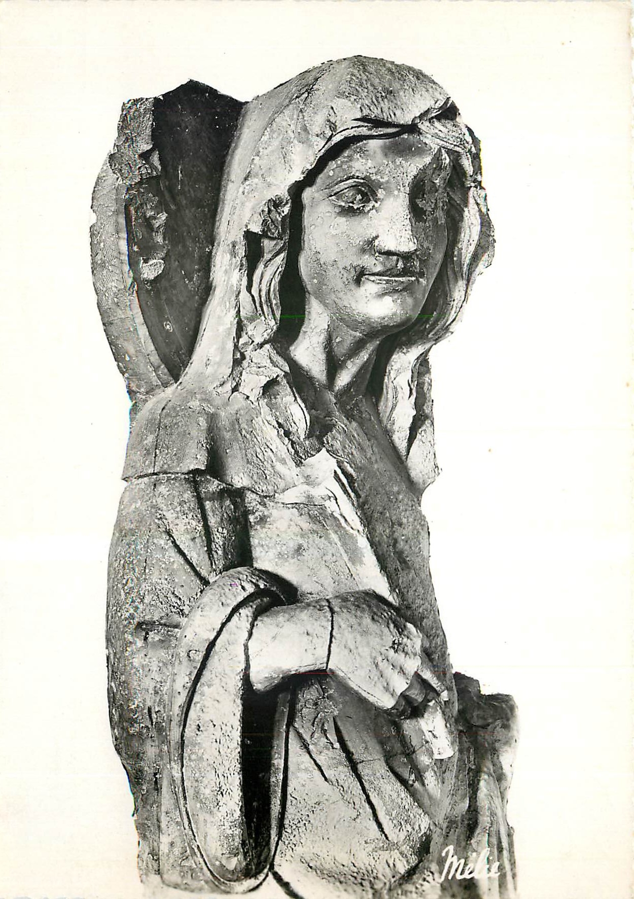 Statue de la Vierge à Vézelay — Basilique de la Madeleine (XIIe s.) — Éditions « Mélis »