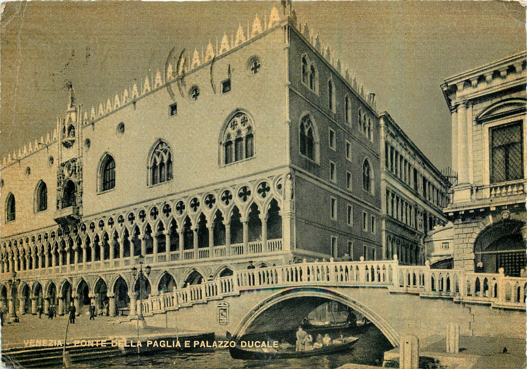 CPM Venezia Pont de la Paglia et Palais des Doges 