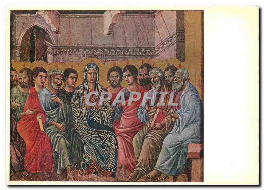 CPM Duccio di Buoninsegna Maesta La Pentecoste Siena Museo dell Opera Metropolitana 