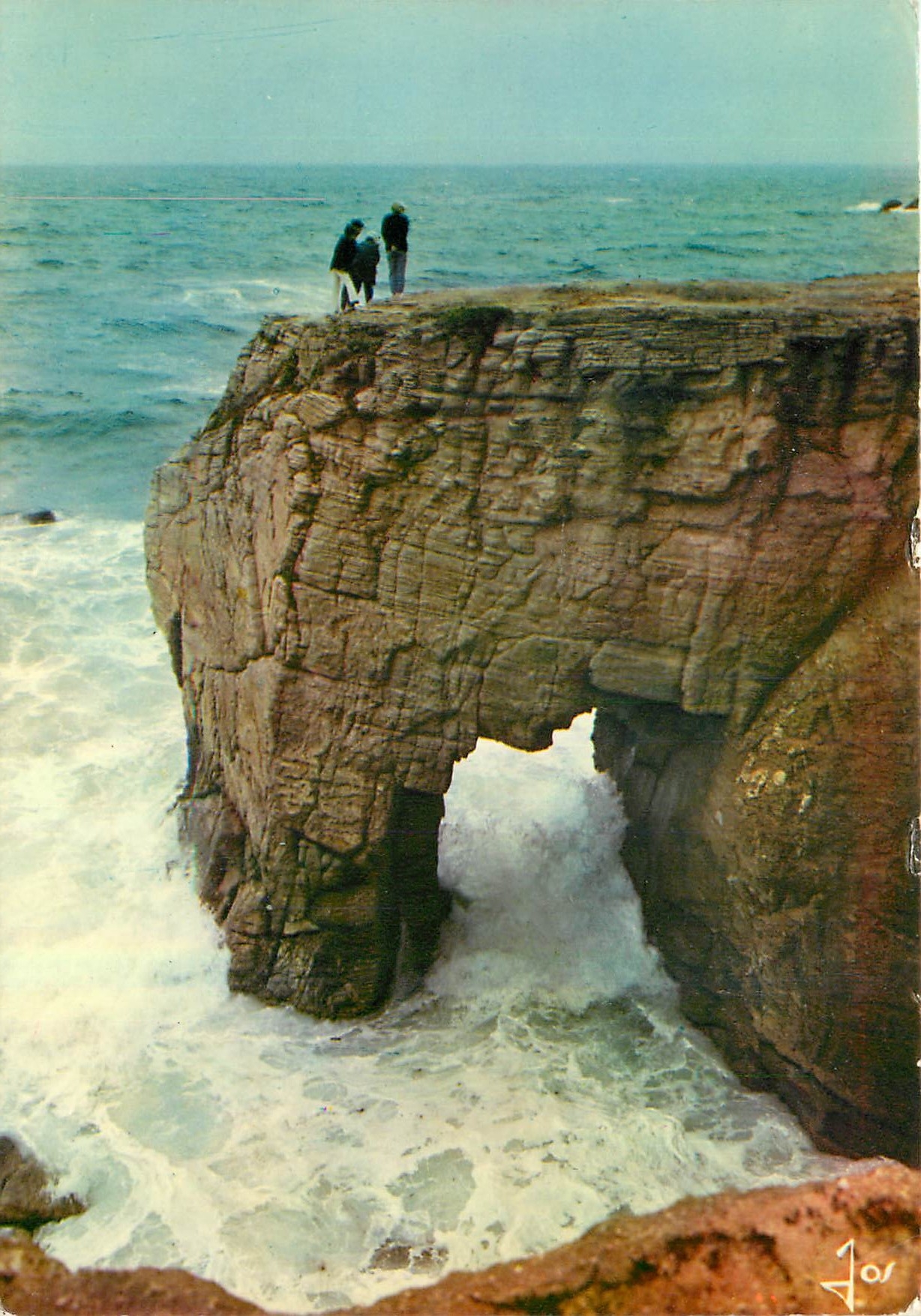 CPM La Bretagne en Couleurs Quiberon Morbihan La Cote Sauvage L'arche de Port Blanc 