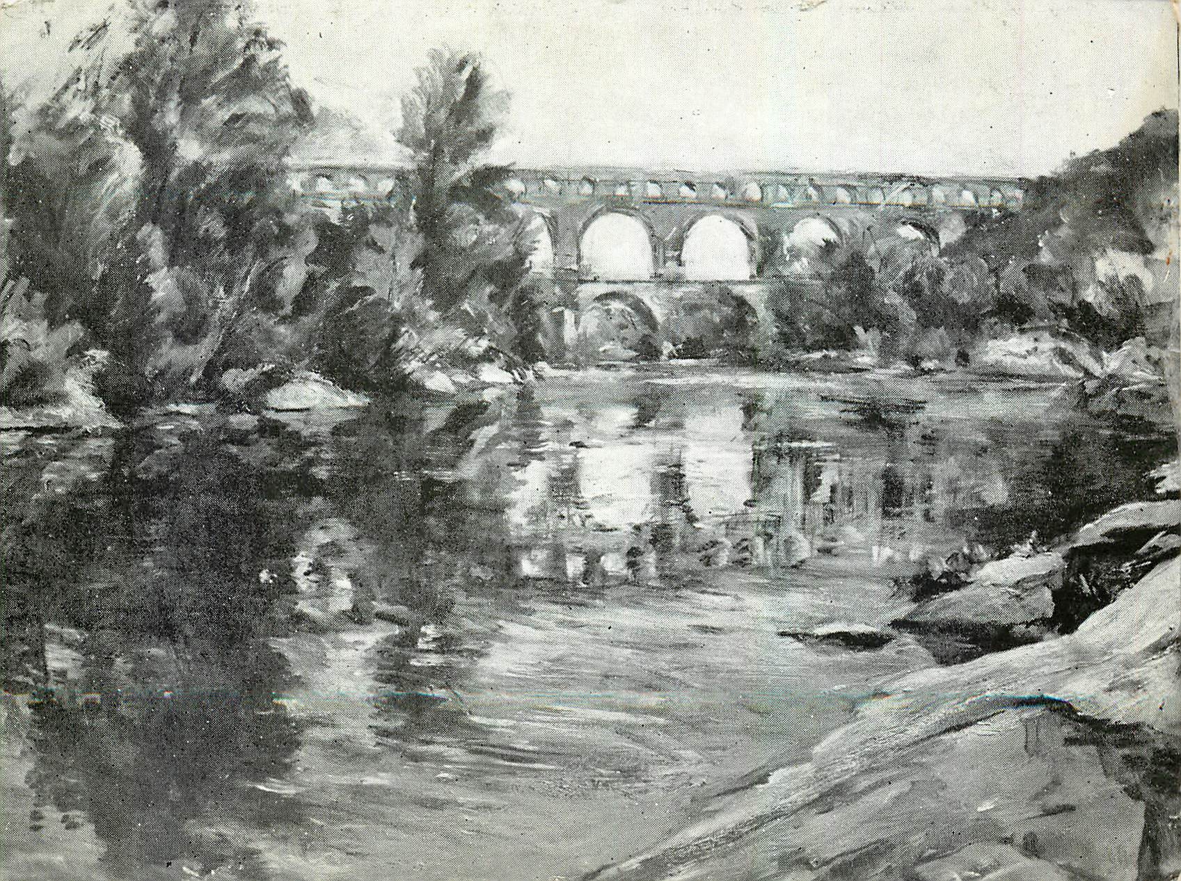 CPM Le Pont du Gard par Favre de Thierrens 