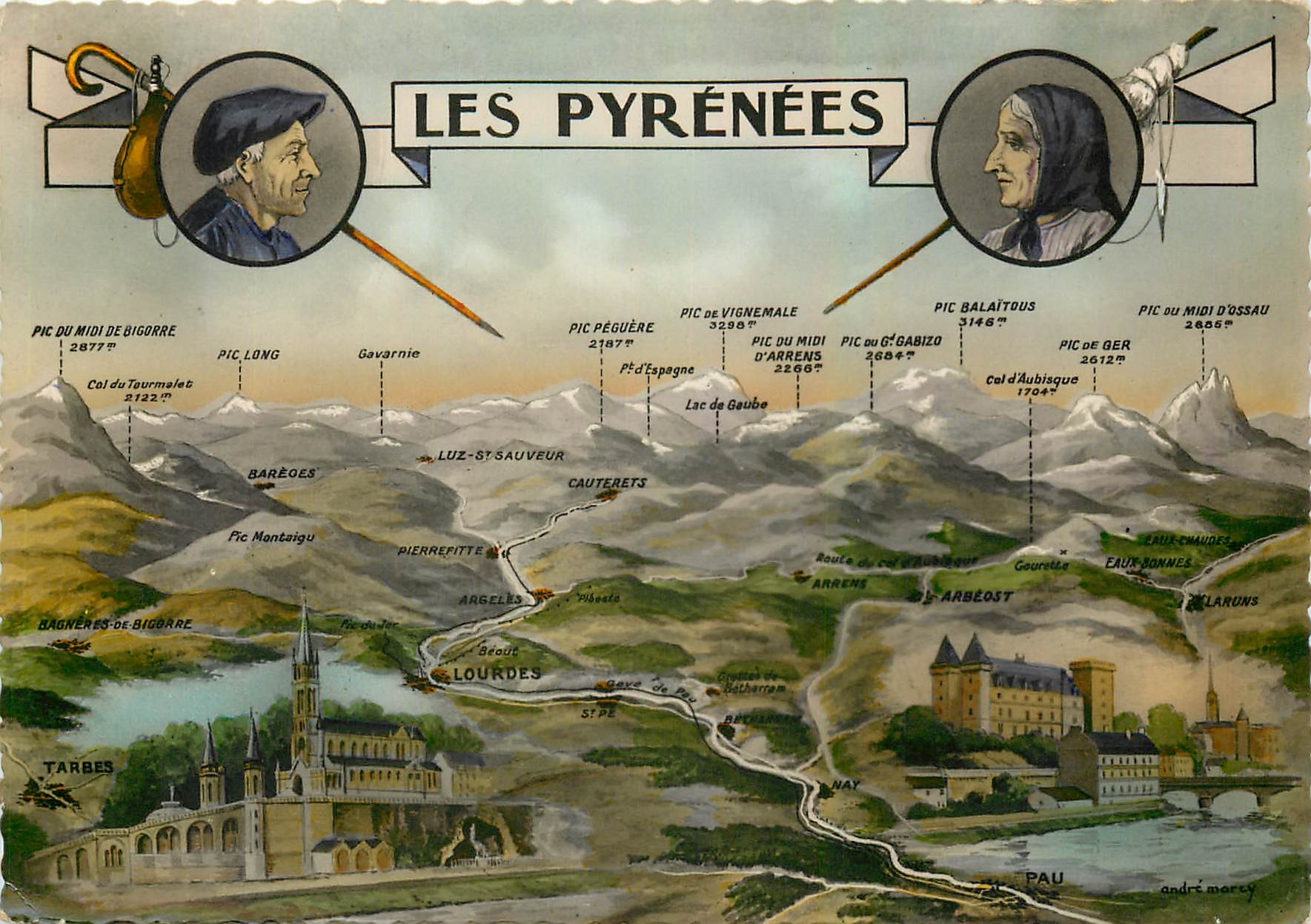 CPM Les Pyrenees 