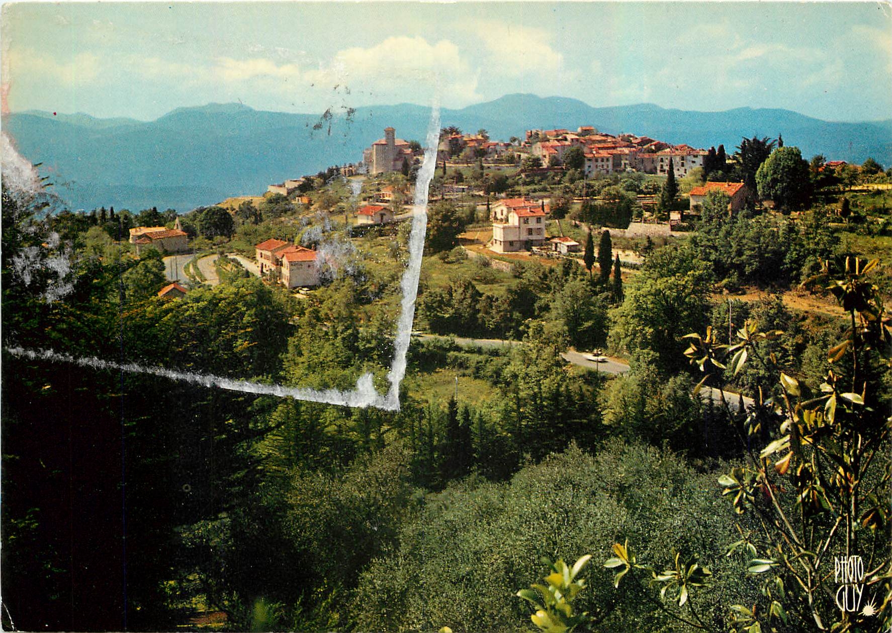 CPM Paysages de France Cabris Alpes Maritimes Ravissant village Provencal Domine Cannes et les Iles 