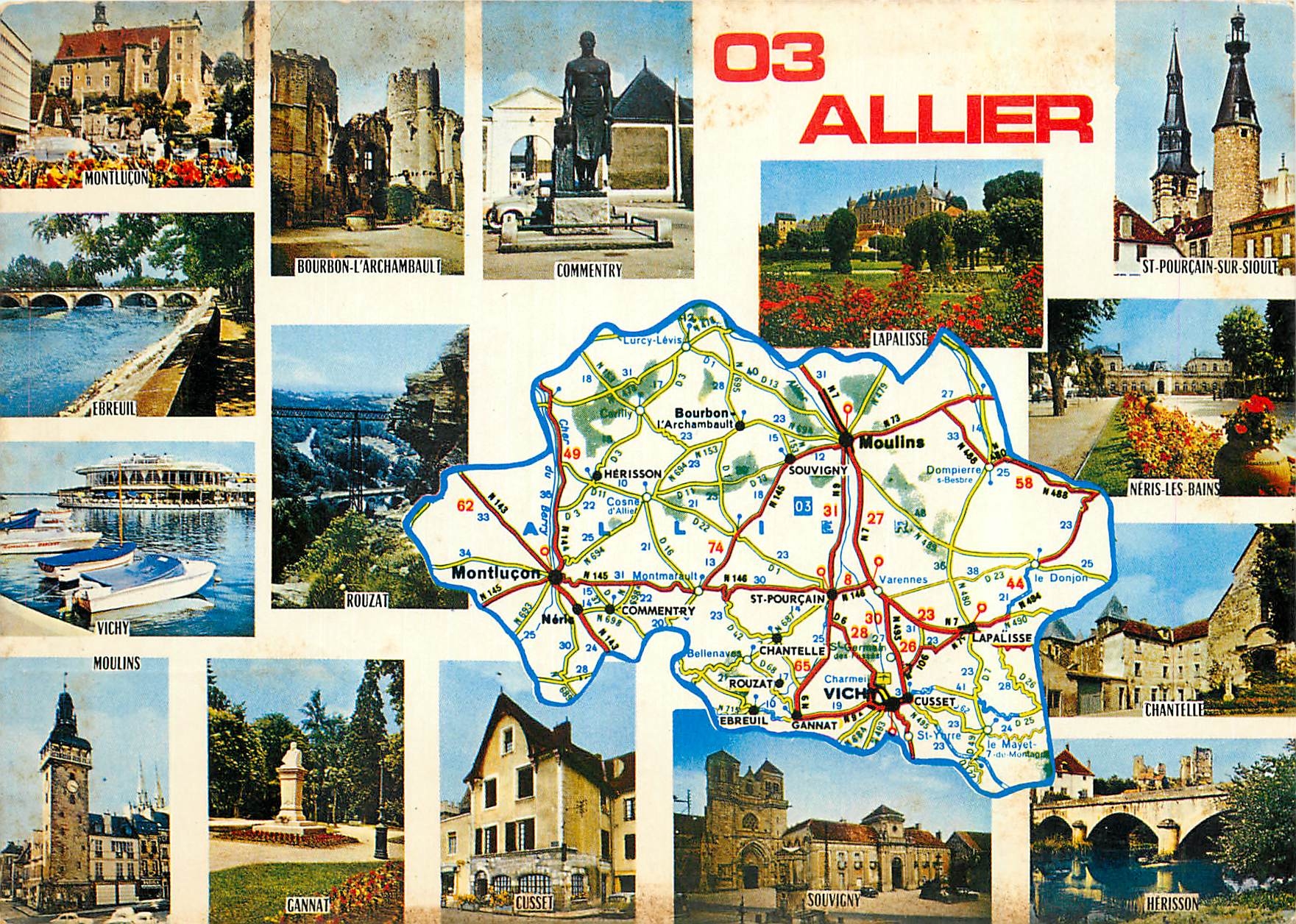 CPM Allier Prefecture Moulins Sous Prefectures Montlucon Vichy 