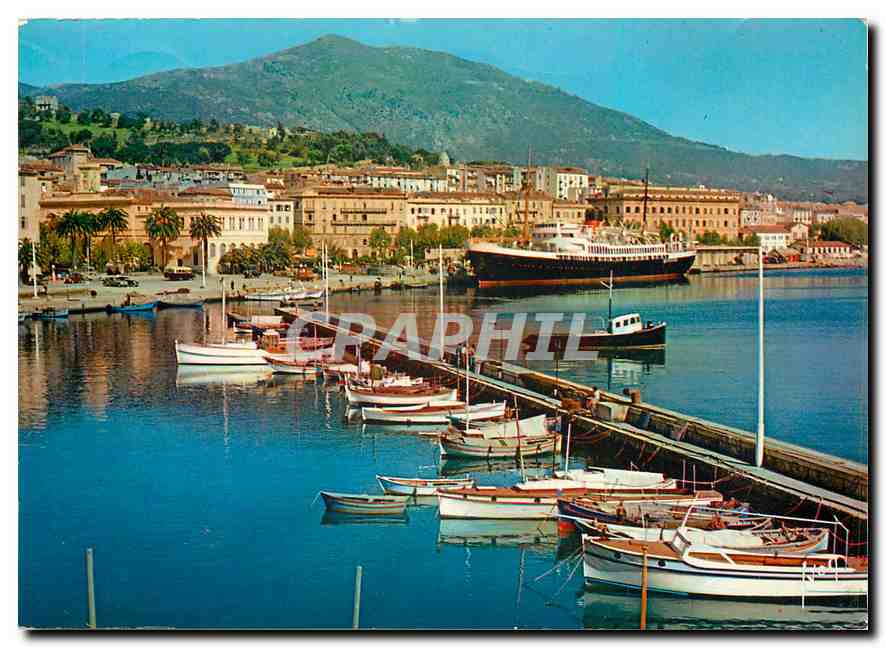 CPM Couleurs et Lumiere de France La Corse oasis de Beaute Ajaccio Vue generale du Port 