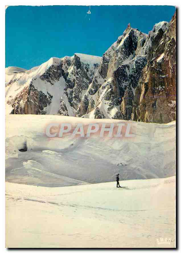 CPM Chamonix Mont Blanc Telepherique de l'Aiguille du Midi le plus haut du monde Versant Sud du Mont