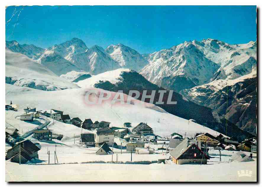 CPM Alpe d'Huez Face aux Cimes de l'Oisans La Station du Soleil 