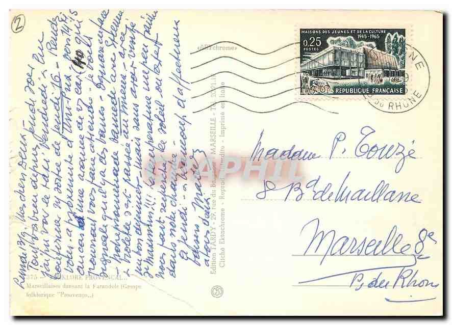 CPM Folklore Provencal  — Rückseite