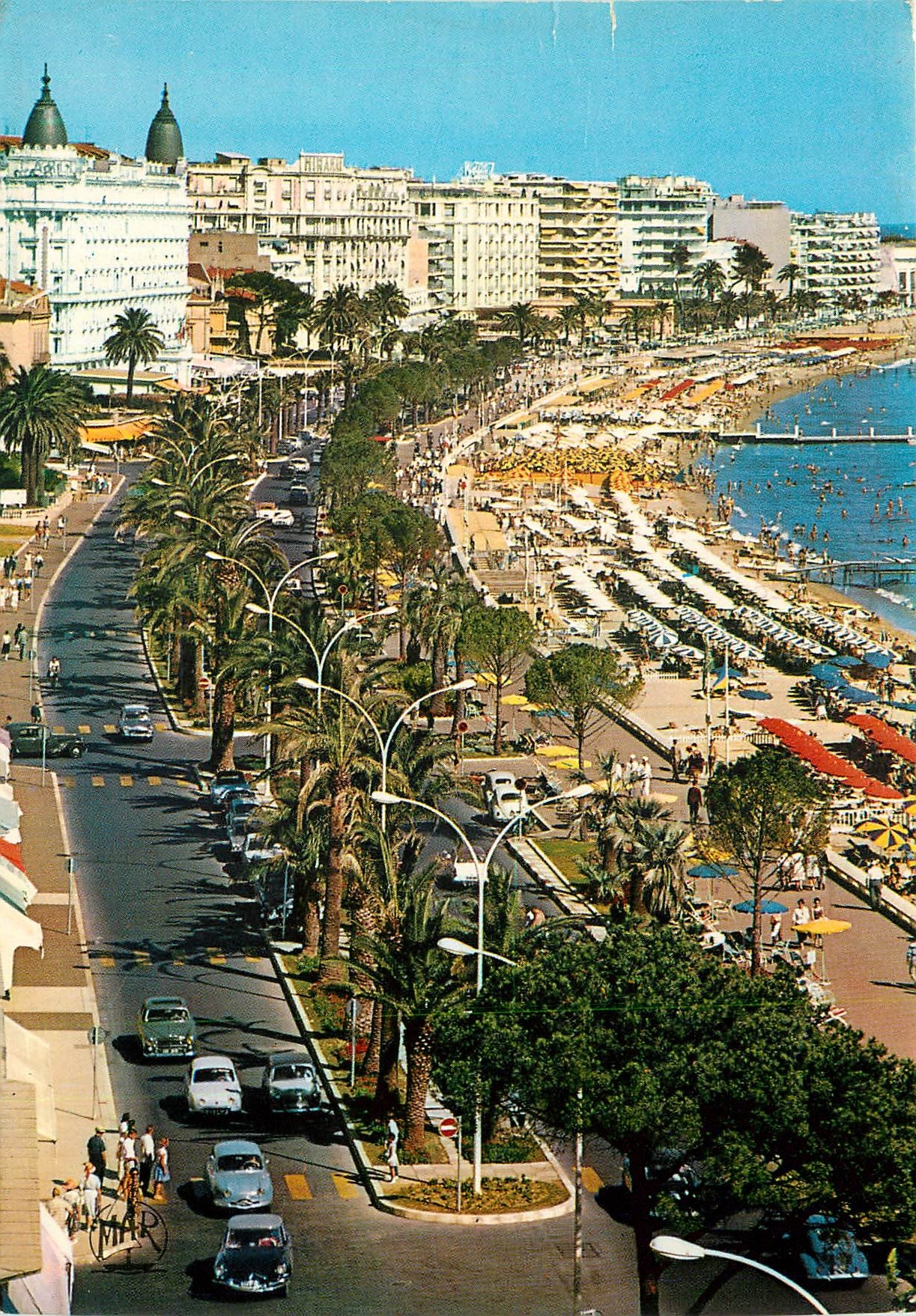 CPM La Cote d'azur Cannes La Croisette et la Plage 