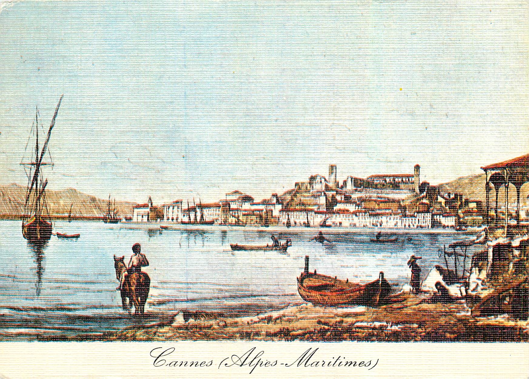 CPM Cannes Alpes Maritimes Au Temps Jadis le port 