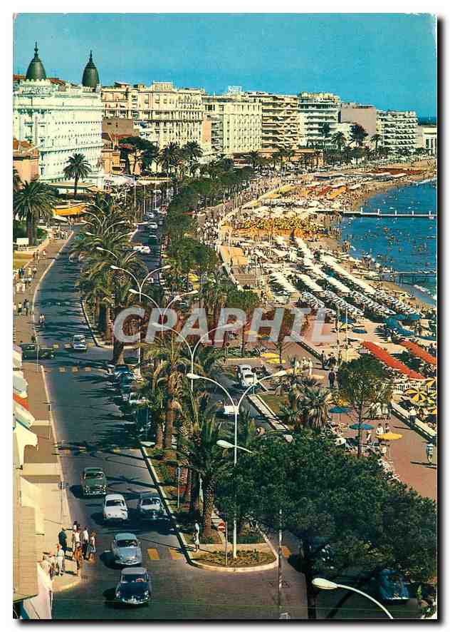 CPM La Cote d'Azur Cannes La Croisete et la Plage 