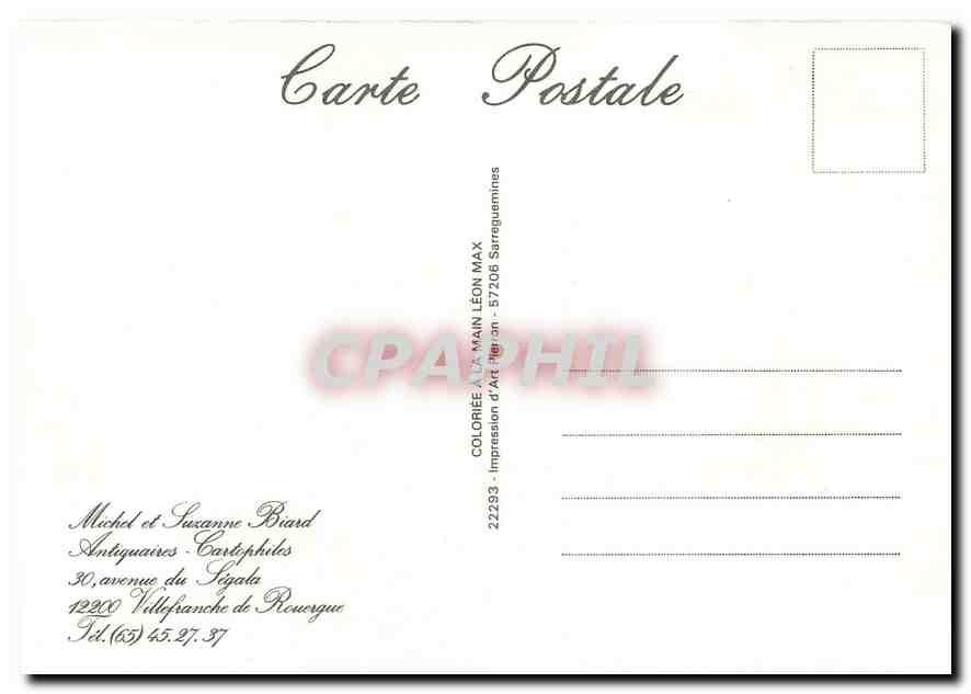 CPM Carteville Train — Rückseite