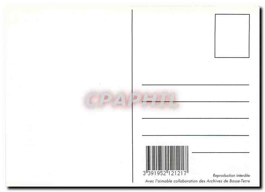 REPRO Les Antilles Basse Terre Grande Rue  — Verso