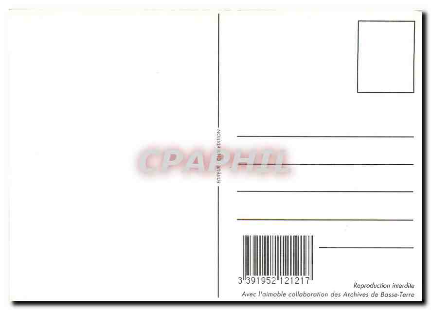 REPRO La Guadeloupe Illustree Pointe a Pitre La Rue Darhaud  — Back