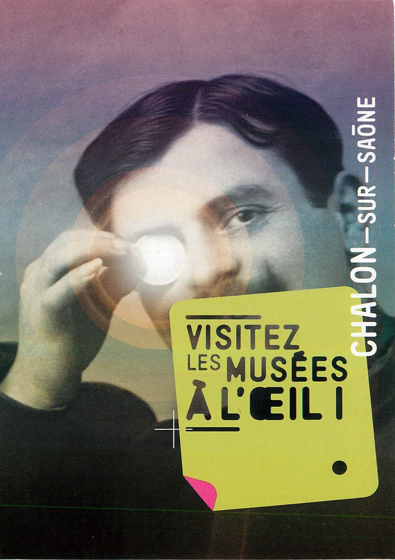 CPM Visitez les musees a l'œil Chalon sur Saone Musee Nicephore Niepce Denon