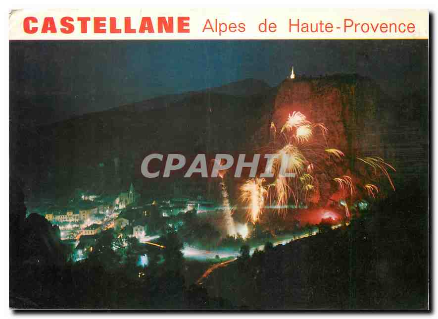 CPM Route Napoleon Castellane Alpes de Haute Provence Cite historique a l'entree des celebres Gorges